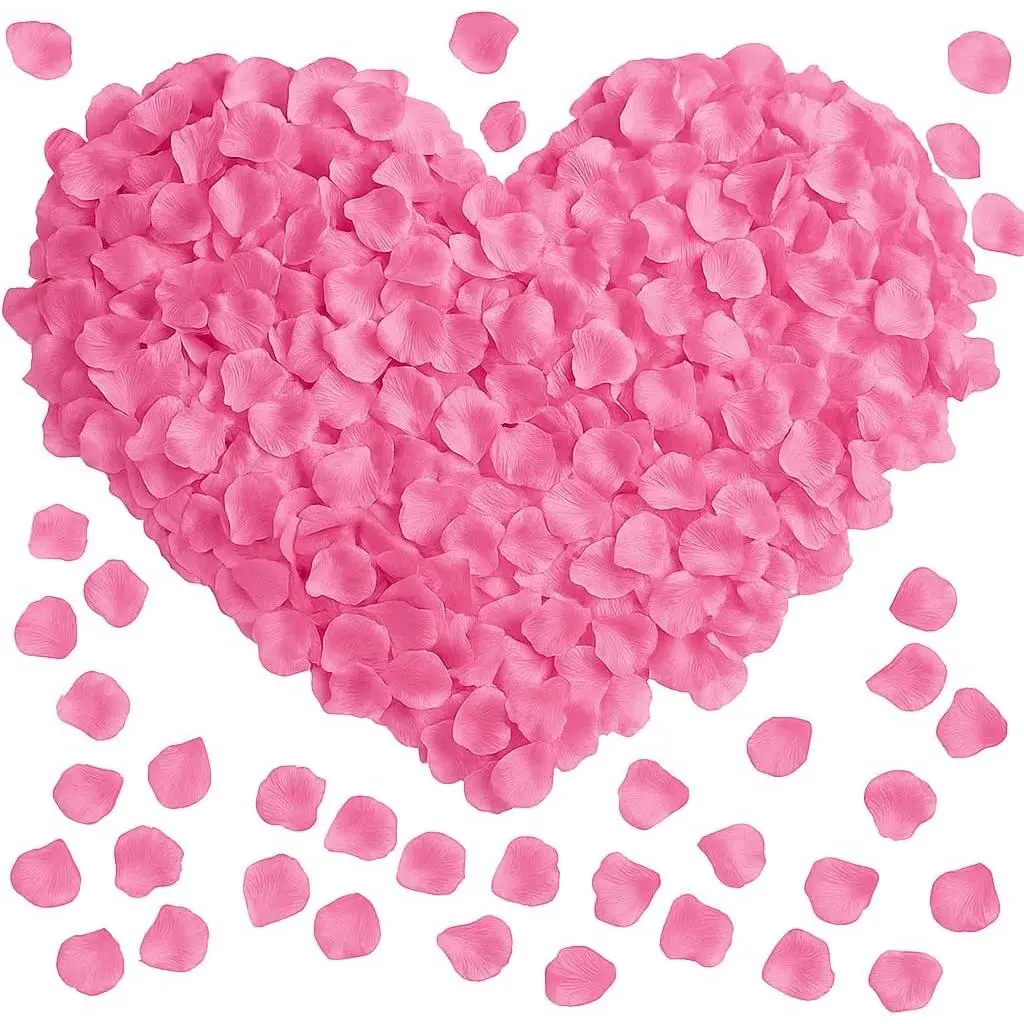 3000 count Rose Petals Artificial  Silk Petals Table Scatters for Romantic Special Night Decorations, Weddings, Valentine's Day, Proposals, Anniversaries, Bridal Showers Party Decor