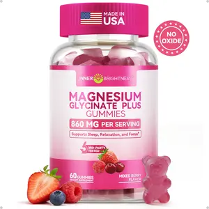 INNER BRIGHTNESS Clean Magnesium Complex Gummies, Sugar-Free, 860mg with 3 Essential Magnesium—Glycinate, Taurate, and Citrate—for Sleep, Muscle & Heart Health #SummerVibes
