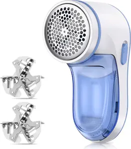 Fabric Shaver and Lint Remover, USB Rechargeable Sweater Defuzzer with 2 Replaceable Stainless Steel Blades, Remove Clothes Fuzz, Lint Balls, Pills, Bobbles