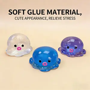CT TikTok Hit Taba Octopus Soft Gel Toy | Adorable Sticky Silicone Squeeze Toy | Stress-Relieving Toy | Soft Sensory Toy | Best Anniversary Gift for Kids and Adults，Valentine's Day gift
