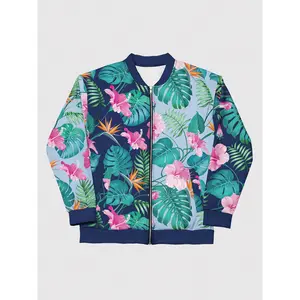 KPop Demon Hunters Zoey's Tropical Bomber Jacket