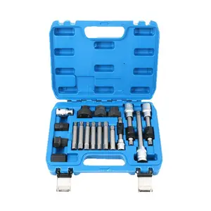 SnapFixMate 13 Pieces Alternator Pulley Tool Kit; Alternator Pulley Removal Tool for Car Pulley Removal Decoupling Puller