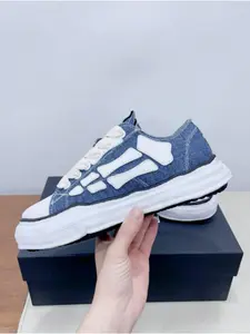Men's and Women's Casual Shoes Maison Mihara Yasuhiro Chunky Sole Sneakers Retro Twisted Sole Canvas Sneakers Perfect for Everyday Wear New Arrival Mmy Classic Low-Top Skate Shoes Non-Slip & Durable Lightweight & Ideal for Students and Campus Enthusiasts