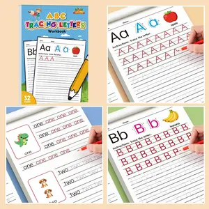 English Alphabet Tracing Book, Fun Coloring Practice Notebook, Kindergarten Early Education, Pen Control Training, Handwriting Workbook, Tracing Preschool Books, Learning Materials