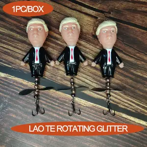 Floating Tractor Lure, Silicone Propeller Sparkle, Fishing Frog Bait, Fish Lure Fake Bait, 1 Piece Per Box, Ideal for Anglers, Fishing Gear