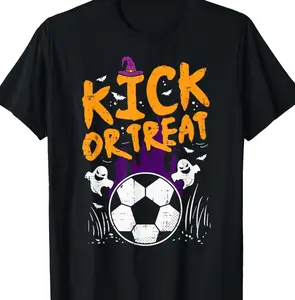 Halloween Soccer Kick Or Treat Football Costume Unisex T-Shirt Sweatshirt Hoodie T5Z