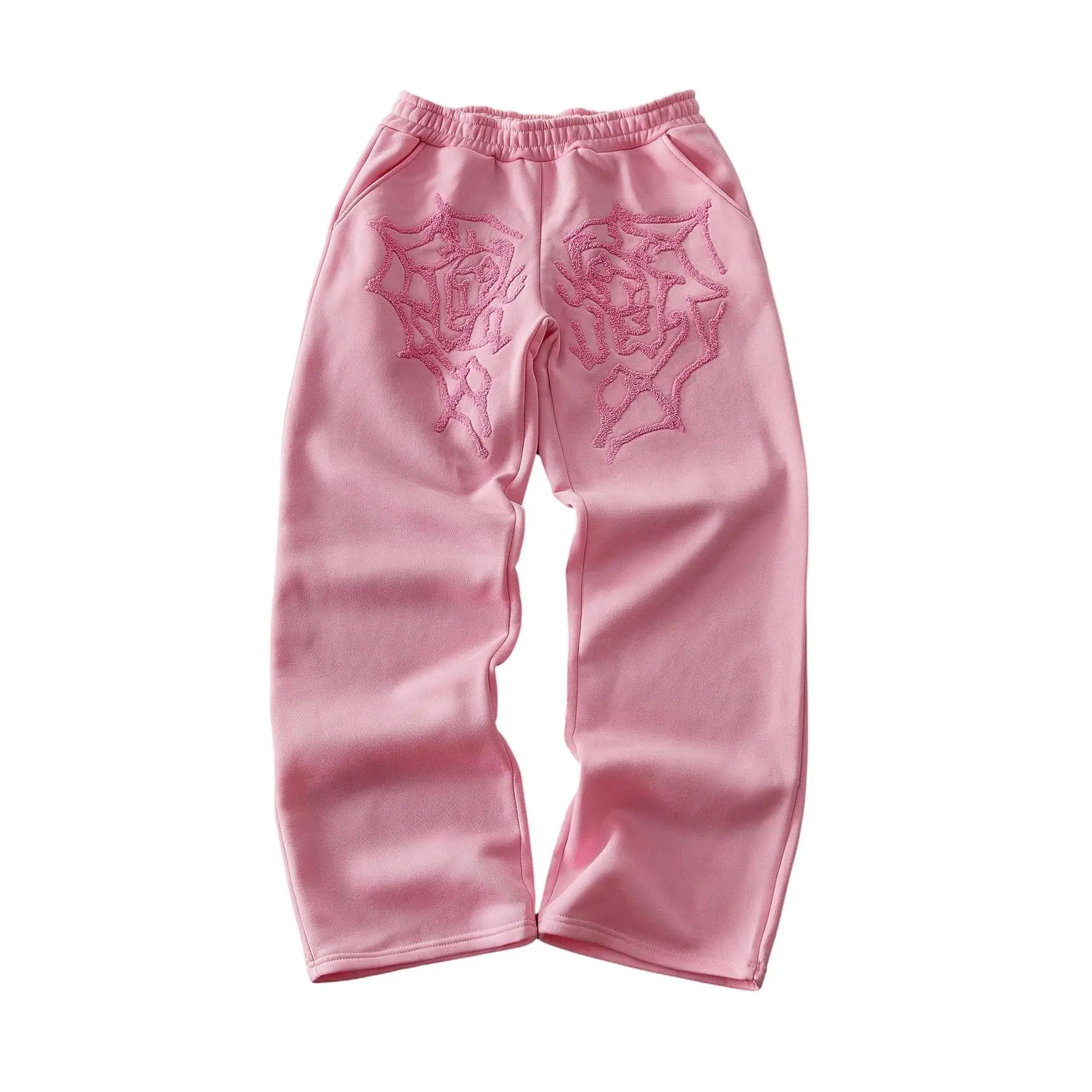 Unisex Graphic Baggy Sweatpants Y2K Spiderweb Elastic Waist Wide Leg Athletic 2026