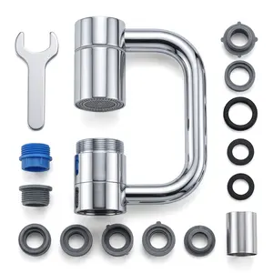 1080° Rotatable Faucet Extender, U-shaped 360° Swivel Tap Adapter with Dual Water Modes, Universal Adjustable Extension for Kitchen and Bathroom Sinks, Ideal for Washing Face, Hair and Hands