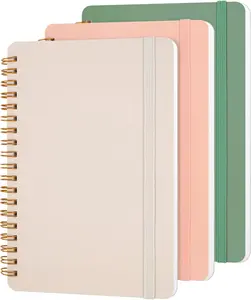 3 PCS Small Spiral Notebook 5x7, Notebooks for Note Taking, Morandi Spiral Journal Notebook, Work Notebook Small Notebooks 5x7 with Strap, Cute Notebooks for Women 70 Sheets/Note Books