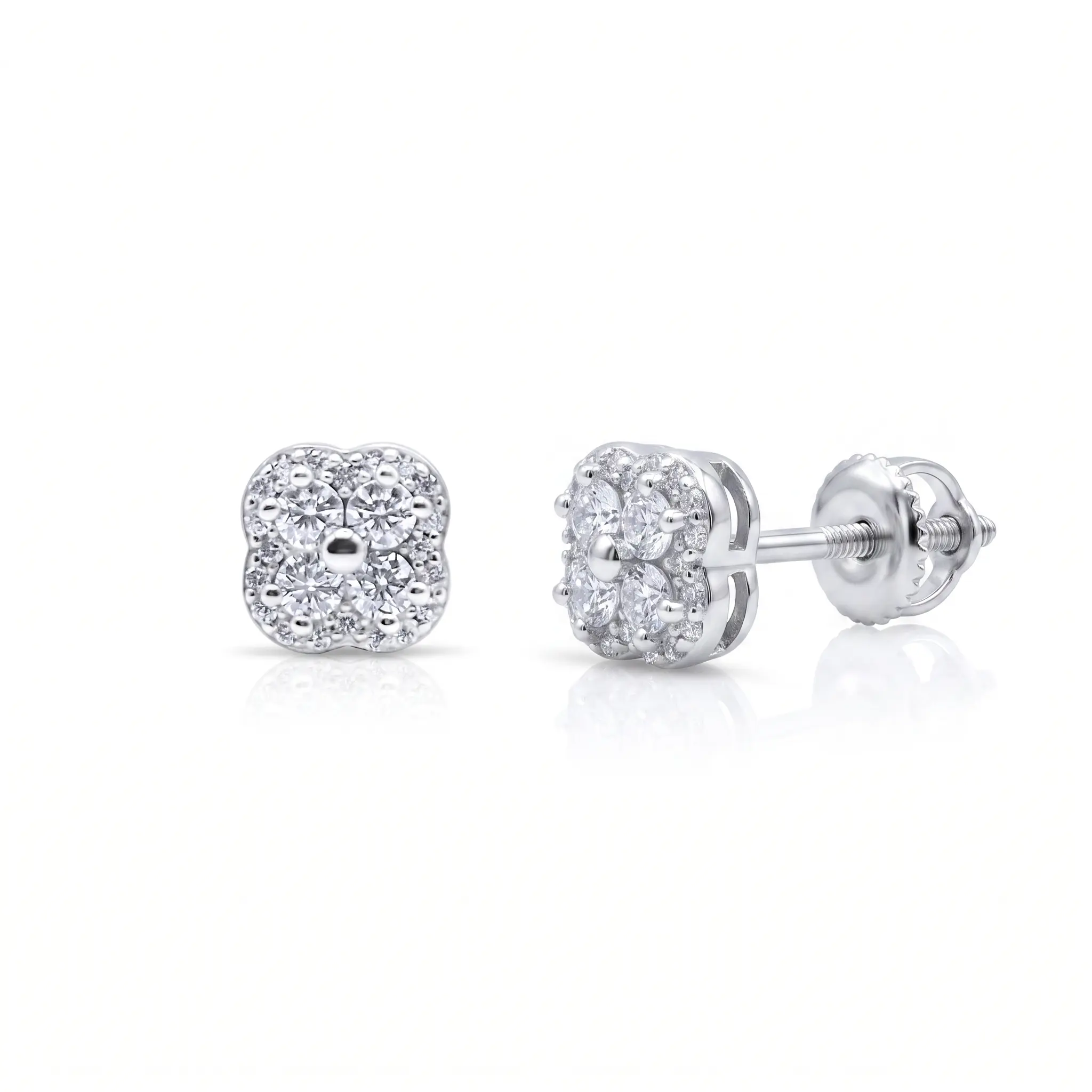 Timeless Clover Elegance Stud Earrings