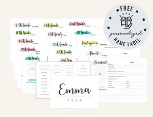 School Year Keepsake Memory Organizer: Children's Kit