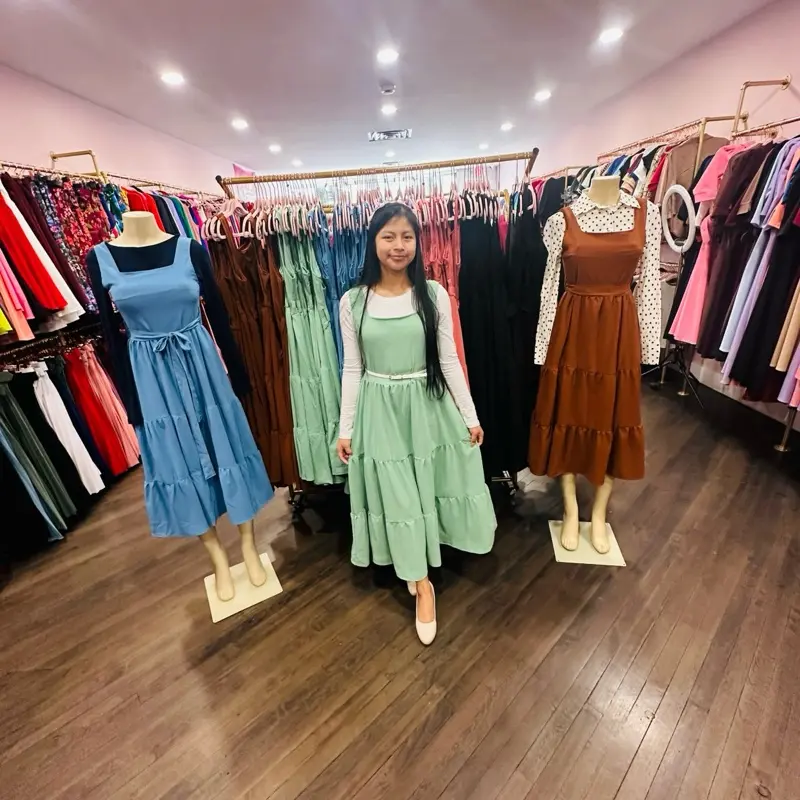 green emerald velvet dress Petal & Pup Lisbeth Midi Dress