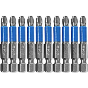 10 count Hex  Anti Slip Impact  Bit Set Phillips PH3 2" Power Tool
