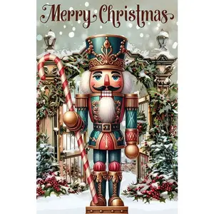 1PCS Christmas Nutcracker Diamond Painting Kit for Adults Kids DIY Full Drill Rhinestone Embroidery Art C