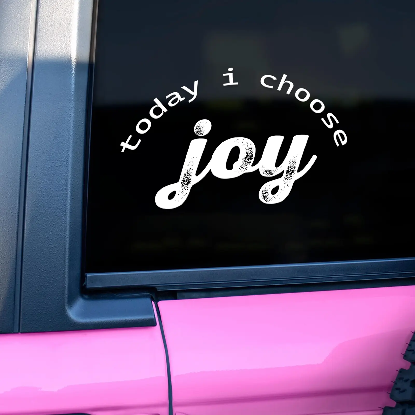 Today Is Choose Joy Car Decal, Inspirational Decals for Vehicles, Positive Affirmation Vinyl Waterproof Bumper Sticker for Car, Truck, Wall & Window