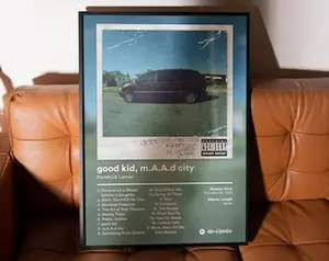 kendrick good kid, m.A.A.d city Poster – FREE US and EU Shipping – Album Cover Posters – Aesthetic Music Posters for Bedroom or Studio 1
