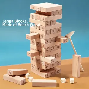 1pcs Interactive Balancing Stacking Tower Game Toy, Fun Educational Building Blocks for Kids, Improve Coordination and Teamwork Skills