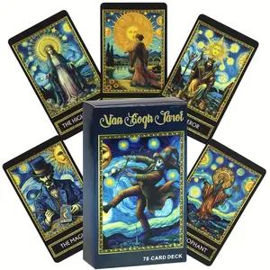 Van Gogh Tarot Card Game, 1 Box Art Tarot Card Game, Divination Tool for Teenager & Adults, Party Game, Fun Game Toy for Teenager & Adults, Tarot Card Decks