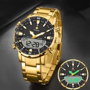 WWOOR Men's Luxury Digital Watch, Multifunctional Quartz Digital Watches, Multifunctional Watch, Quartz Watch