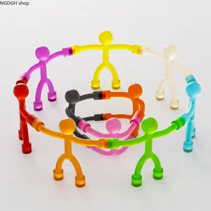 10Pcs Magnetic Travel Toys, Magnets Men for Kids, Cute Magnetic People Airplane Car Toddler Travel Essential, Fridge Stress Relief Desk Toys for Kids & Adults, Great for Office and Classroom