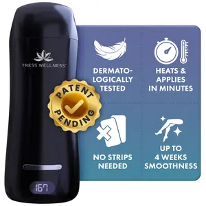 Tress Wellness Hard Wax Roller for Body Hair Removal Roll On Wax Kit for Women Dermatologically Tested Patent-Pending Product Ideal for Body & Bikini Line