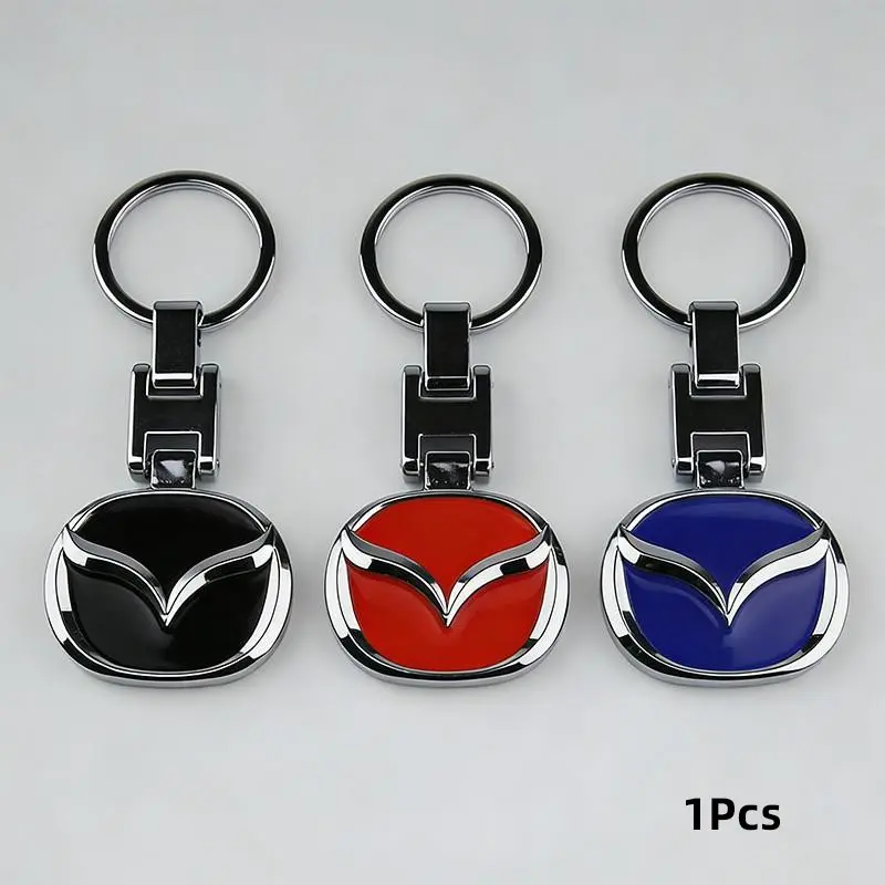 Car Emblem Keychain Zinc Alloy Keyring Pendant Fashionable Alloy Keychain For Mazda 3 6 2 5 CX5 CX3 Atenza MX5 CX7 Axela CX30 CX90 CX60 CX50 MX30 CX9 RX8 CX8 Stylish Keychain Key Chain Car Key Chains For Car Keys