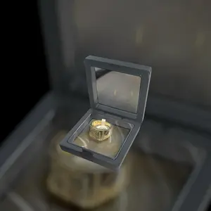 CEJEWELRY 1pc GOLD PLATED CLASSIC YELLOW JESUS CROSS CRUCIFIX CZ RING Personal Use Gifting Brand New