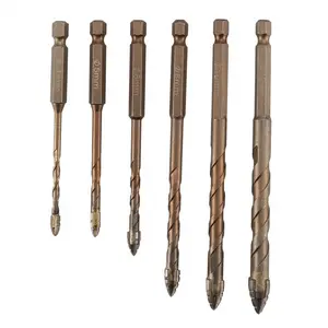 Four-Flute Sawtooth Eccentric Drill Bit, Four Edged Serrated Eccentric Drill, Four-Flute Sawtooth Eccentric Drill Bit