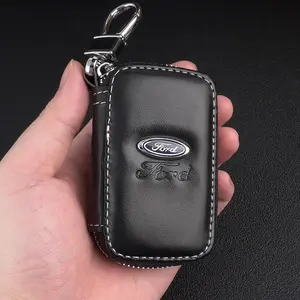 Fashion Leather Key Bag Universal Key Case, Car Keychain Key Wallet for Ford Focus 2 Mk3 F150 Mondeo Ranger Explorer Kuga Car Key Holder