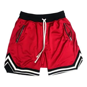 6-Pack Men's Breathable Mesh Sports Shorts Fitness & Running Knee-Length Pants Sweat-Wicking Quick-Drying Thin Summer Casual Versatile Style