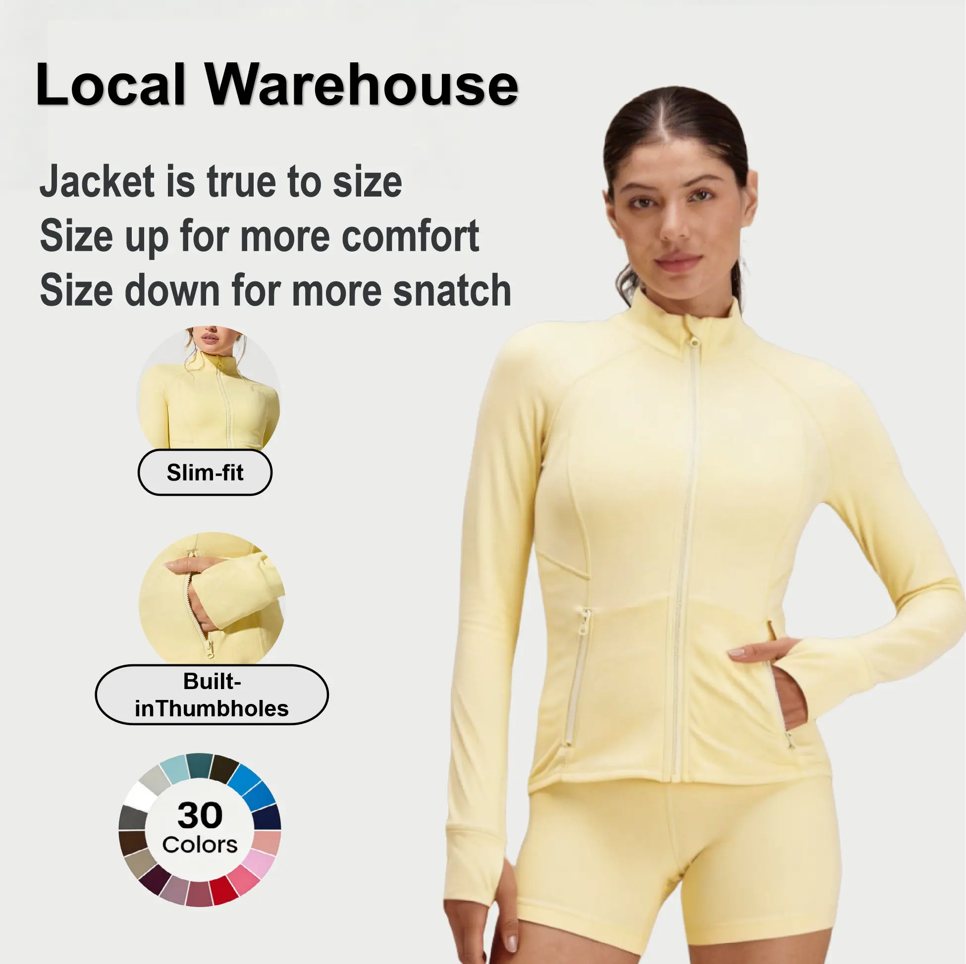 GLOWMODE FeatherFit Slim-It Streamline Performance Jacket Only GLOWMODE FeatherFit Slim-It Streamline Performance Jacket Only