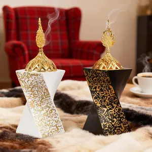 Luxury Arabic Style Resin Incense Burner, Golden Dome Design for Home & Ramadan Decor, Elegant and Stylish Incense Holder, Fragrance