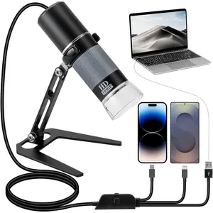 1080P USB Digital Microscope Camera for  iPad Android PC, 50-1000X  Portable Handheld Microscope with Light for   Trichome Soldering  Scalp