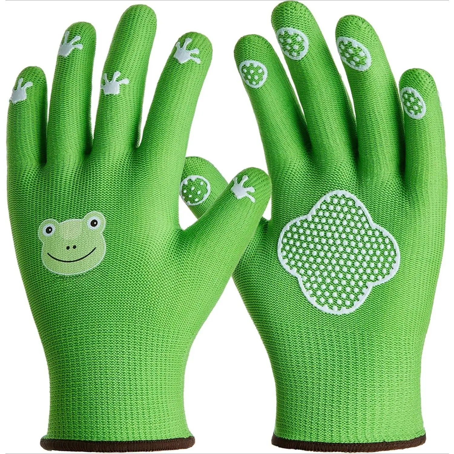 P-GCS011 Small Toddler Gardening Gloves for Little Boys Girls Ages 2-4,  Breathable Kids Work Gloves with Grippy Animal Paw Dots for Children Yard  Landscape, Green Frog, 1 Pair - TikTok Shop