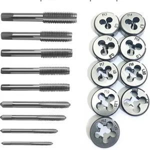 Tap and Die Set - 20Pcs Metric & SAE Screw Thread Dies and Taps Wrench Kit