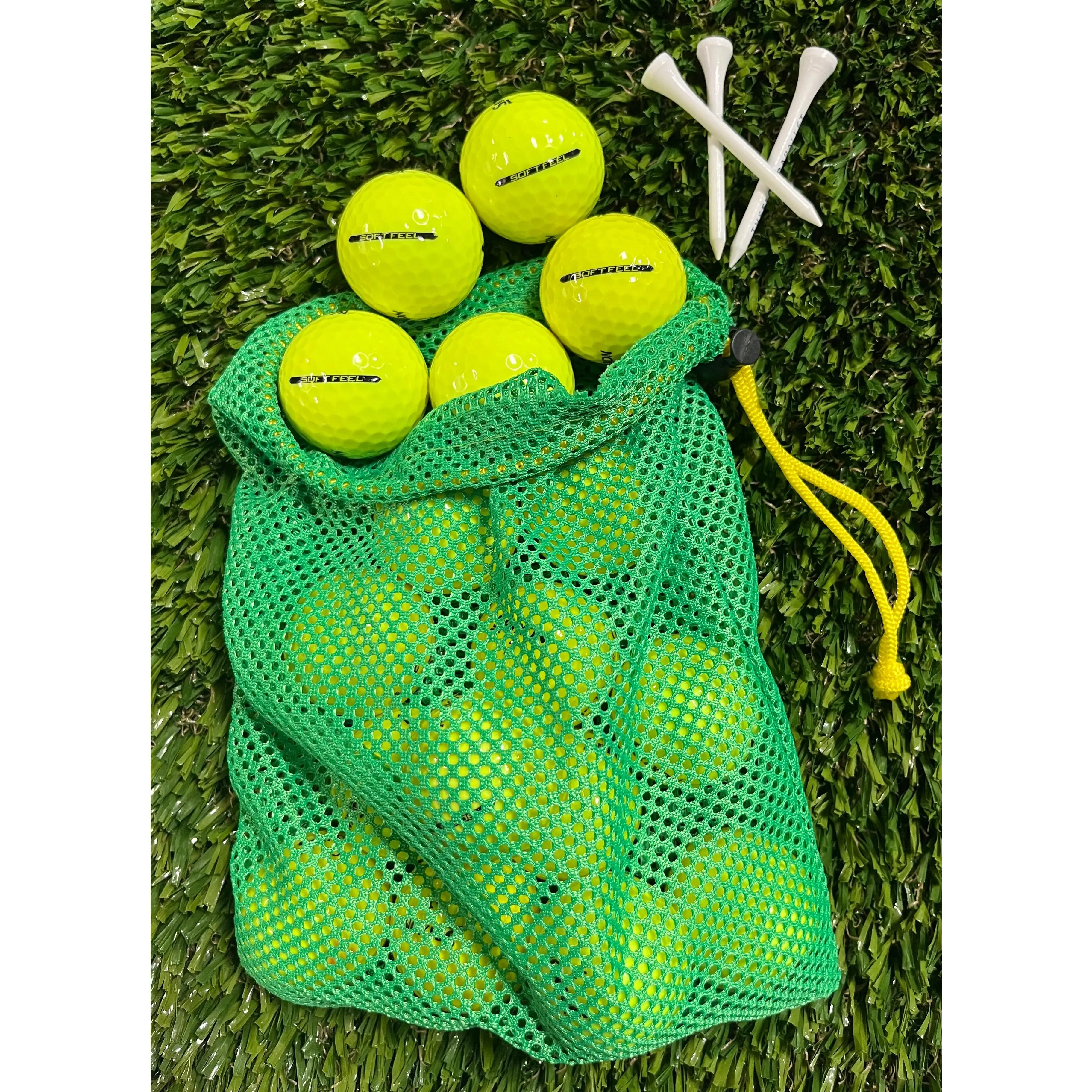 Srixon Soft Feel Yellow - Dozen in Mesh Bag