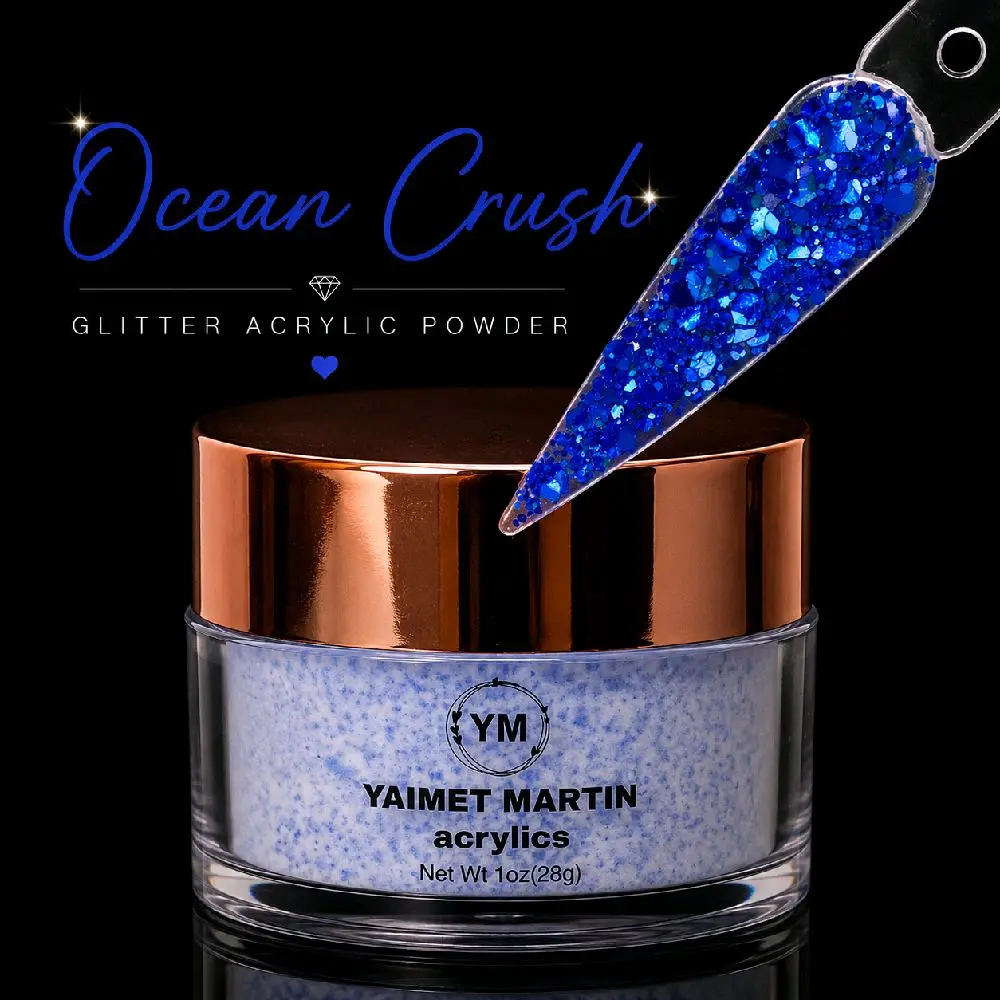 Ocean Crush Glitter Acrylic Powder, 1 oz