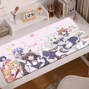Nekopara Anime Mouse Pad 80×30cm, HD Printed Rubber Desk Mat, Soft Desktop Protection Mat, Non-Slip Keyboard Pad for Gaming, Office & Laptop