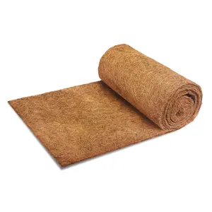Bamworld Natural Coconut Coir Liner Roll, 30x300 cm Eco-Friendly Cut-to-Fit Mat with Moisture Retention, Easy Cutting for Hanging Planters, Moss Poles, DIY Garden Projects