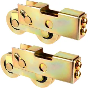 1-1/4 Inch Steel Ball Bearing, Replacement Rollers for Sliding Glass Doors, Screen Doors, Gates, and Windows (2 Pack)