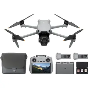 DJI Air 3S Fly More Combo (RC 2 Screen Remote Controller), Drone with 1" CMOS Wide-Angle & Medium Tele Camera for Adults, 4K/60fps, Omnidirectional Sensing & 3 Batteries for Extended Flight Time