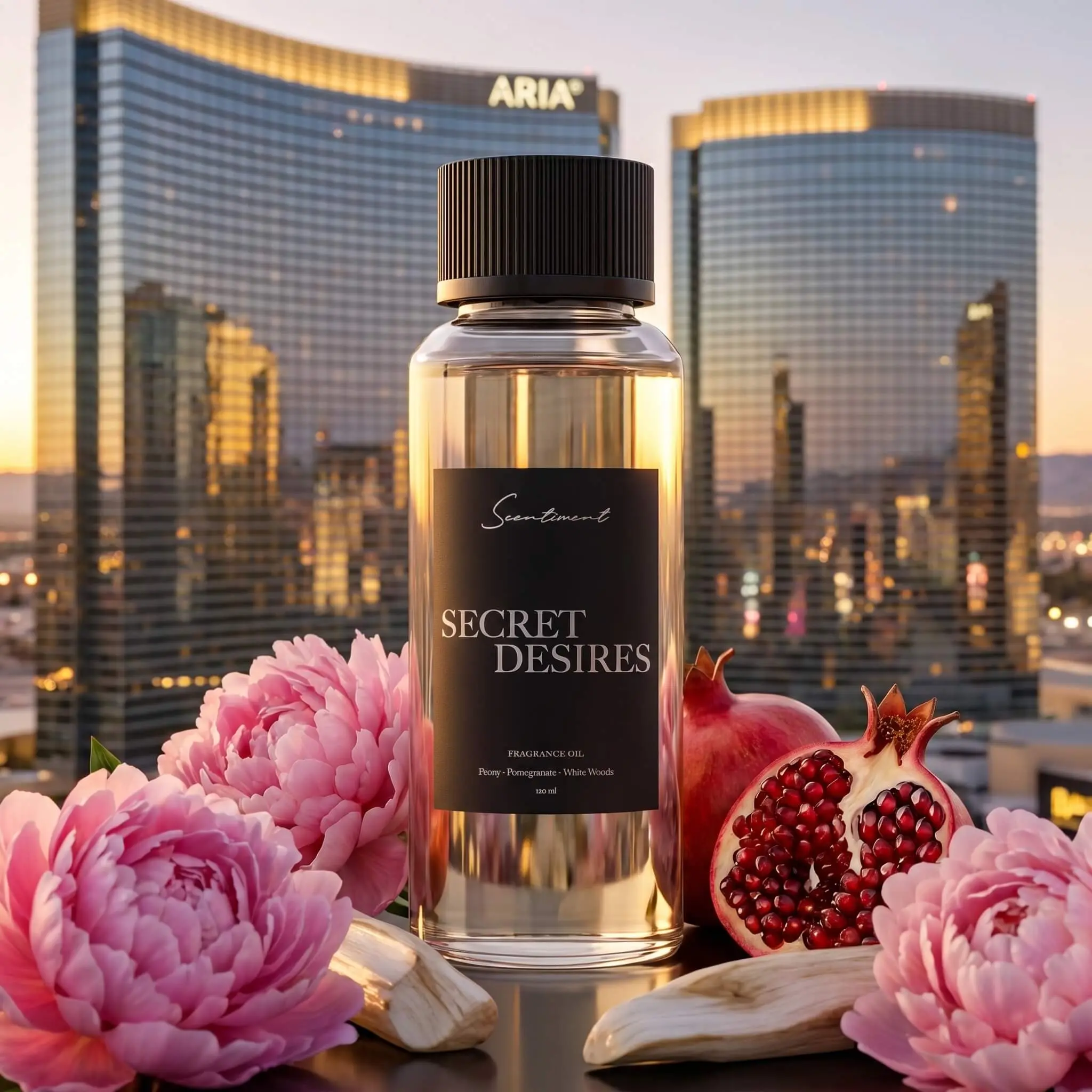 Scentiment Secret Desires Scented Fragrance Oil, Peony Aroma for Diffuser, Home Room Fragrance Supply