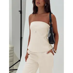 Irresistible Strapless Top Cream