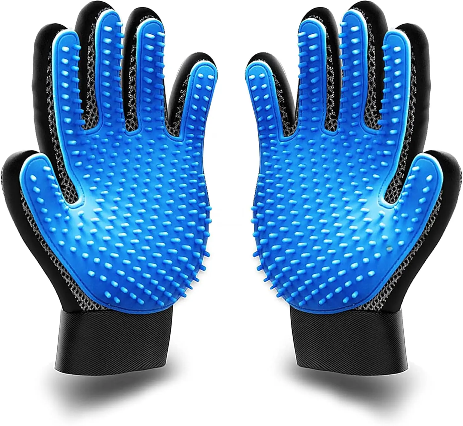 1 UPGRADED PAIR Pet Grooming Gloves Brush Dog Cat Fur Hair Removal Mitt Massage, Pet Grooming Gloves, Deshedding Glove for Easy, Mess-Free Grooming Mitt for Dogs, Pet Hair Gloves for Pet Hair Removal Two-Way Cat Hair Removal Gloves Pet Shampoo Brush