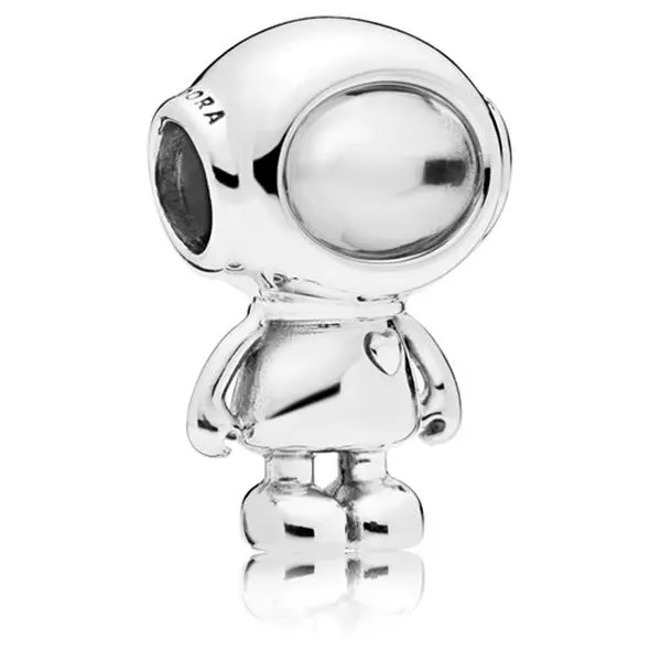 PANDORA Cosmo Tommy Charm, Sterling Silver Women's Jewelry, 797561CZ, No, No Warning Applicable