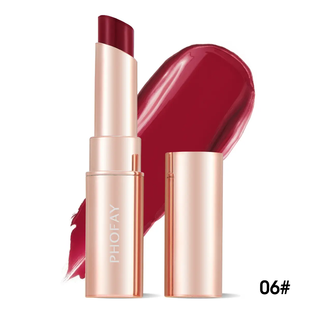 PHOFAY Moisturizing Lipstick - Hydrating, Long-Lasting, Smooth Formula for Soft, Bold Lips - 3.5g Solid Lip Color, Non-Drying, 8 Unique Colors