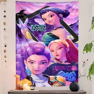 Trendy Art Decorative Lightweight Tapestry, Fashion Anime Wall Hanging, High-Quality Home Decor, Bedroom Decoration, Dorm Room Decor, Holiday Decoration