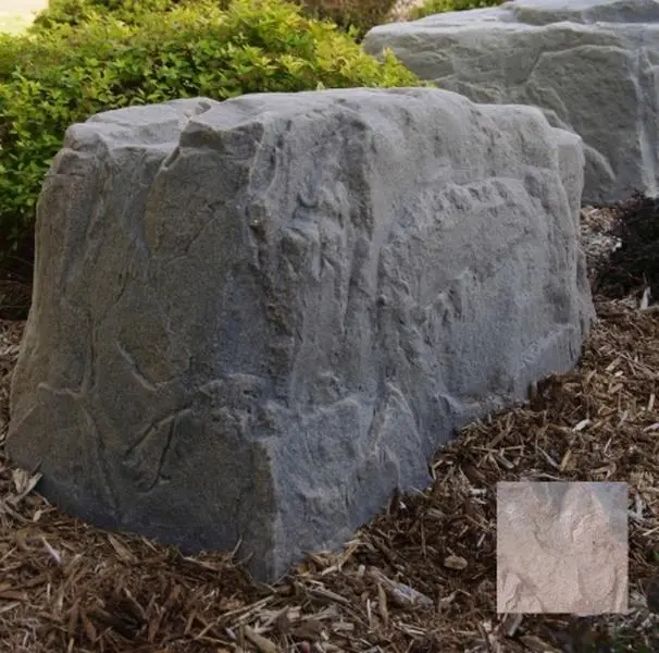 212 MAIN DekoRRa Products 117-RB Outdoor Artificial Rock Enclosure - Riverbed Style, Realistic Look, Natural Aesthetic, Cable Hide Solution