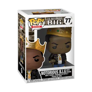 Funko Pop! Rocks - Notorious B.I.G. with Crown #77  Collectible Pop Vinyl Figure