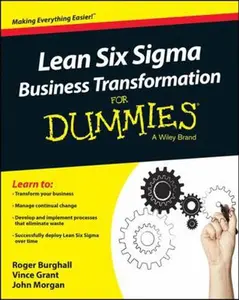 USED-Lean Six SIGMA Business Transformation for Dummies by Burghall, Roger (Paperback)